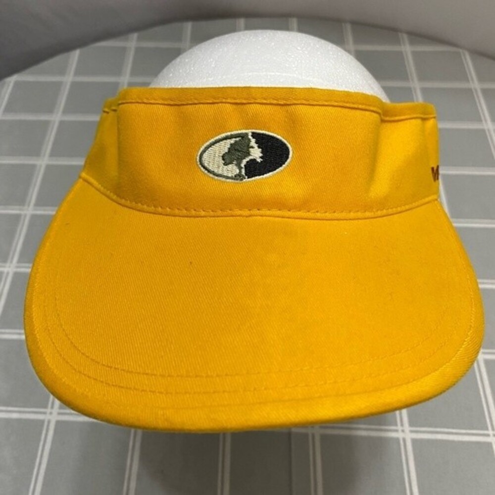 NWOT Mossy Oak Front & Side Logos on Yellow Gold Mossy Oak Apparel Sun Visor Hat